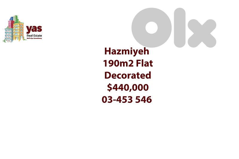 Hazmiyeh 190m2 | High End | Decorated | Prime Location | AA/MCH