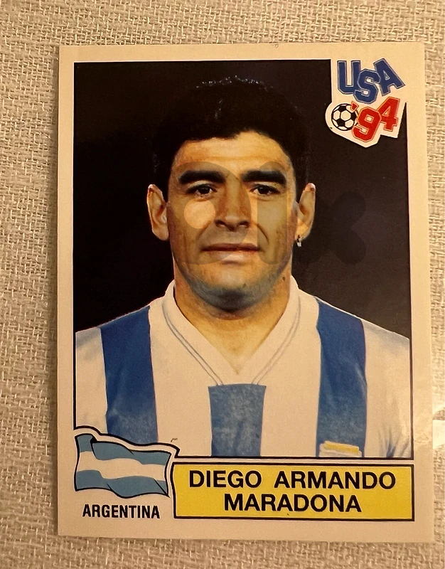 Diego Maradona USA 1994 World Cup- Panini sticker