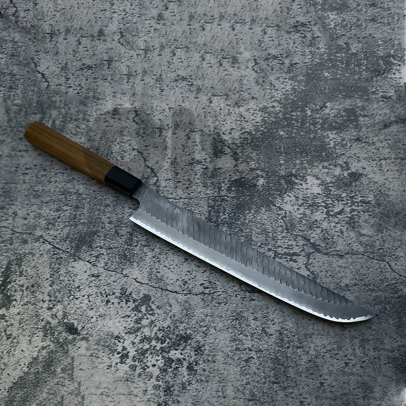 Nigara Hamono SG2 Kurouchi Tsuchime Sakimaru Sujihiki 270mm