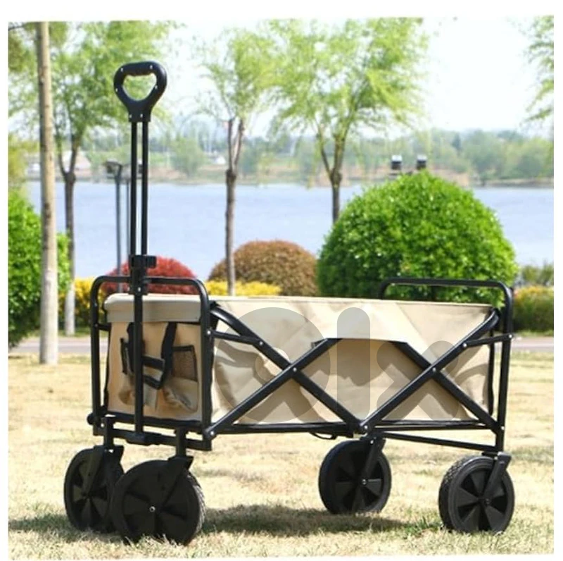 Folding Beach Wagon - عرباية تخييم قابلة للطي 100kg - للبحر والبر Folding Beach Wagon - عرباية تخييم قابلة للطي 100kg - للبحر والبر