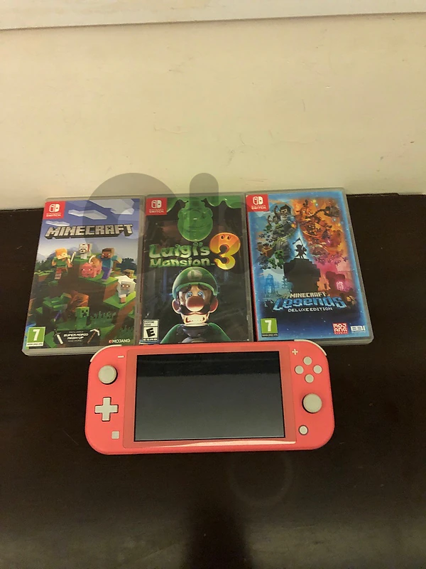 nintendo switch lite pink