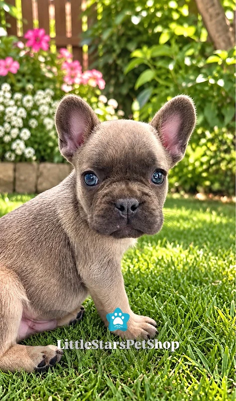 Rare blue fawn French Bulldog puppy available in store & delivery