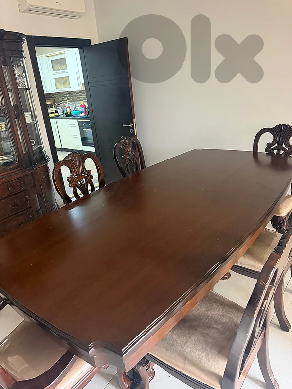 brown table