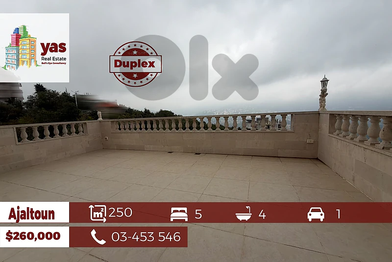 Ajaltoun 250m2 Duplex | Excellent Condition | Panoramic View | EL |