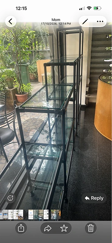 2 Glass Display Showcases-Non Refrigerated
