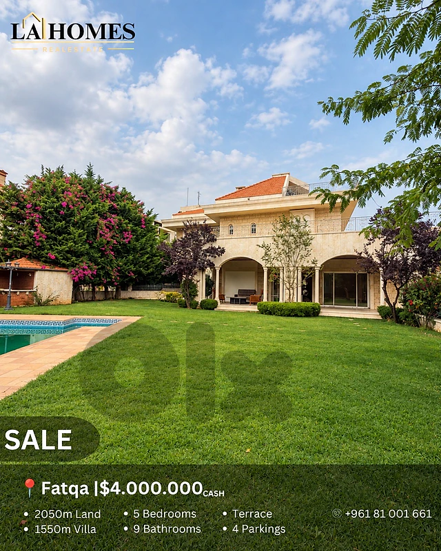 luxury villa for sale in fatqa فيلا فاخرة للبيع في الفتقة