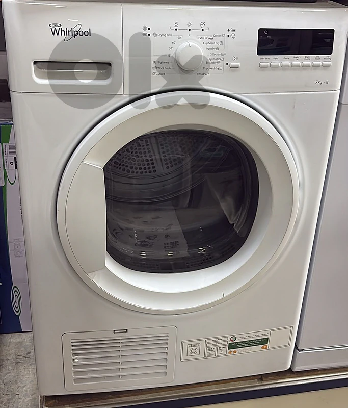Condenser Dryer WHIRLPOOL 7KG نشافة ويرل بول كفالة شركة الأصلية