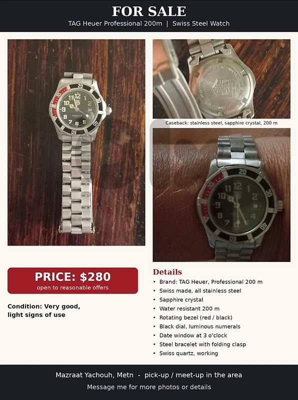 TAG Heuer Professional 200m TAG Heuer Professional 200m