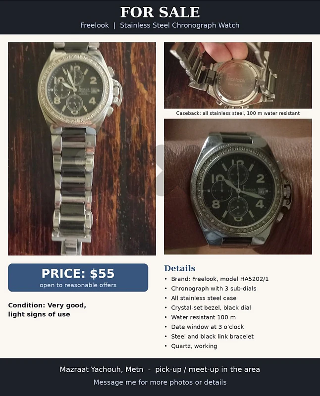 Freelook Chronograph HA5202/1 Freelook Chronograph HA5202/1