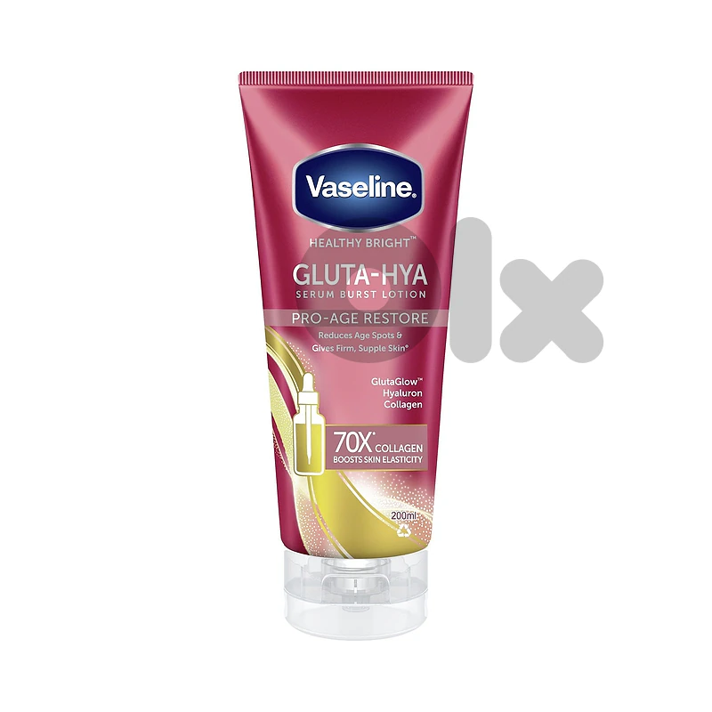Vaseline Healthy Bright Gluta-Hya Serum Burst Lotion Pro-Age Restore 200 mL