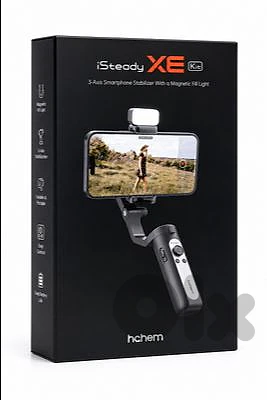Hohem iSteady XE   3-axis phone gimbal  with a magnetic fill light