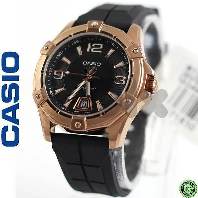 Casio Mens Quartz Watch, Analog Display and Resin Strap MTD-1062-1A
