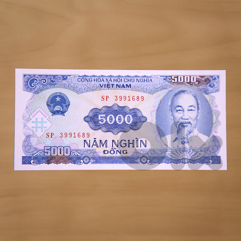 Vietnam, 5000 Dong 1991 Vietnam, 5000 Dong 1991