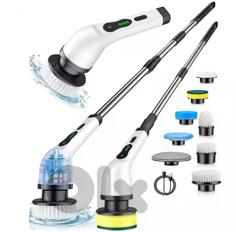 8 in 1  Cordless Electric Spin Cleaning Scrubber