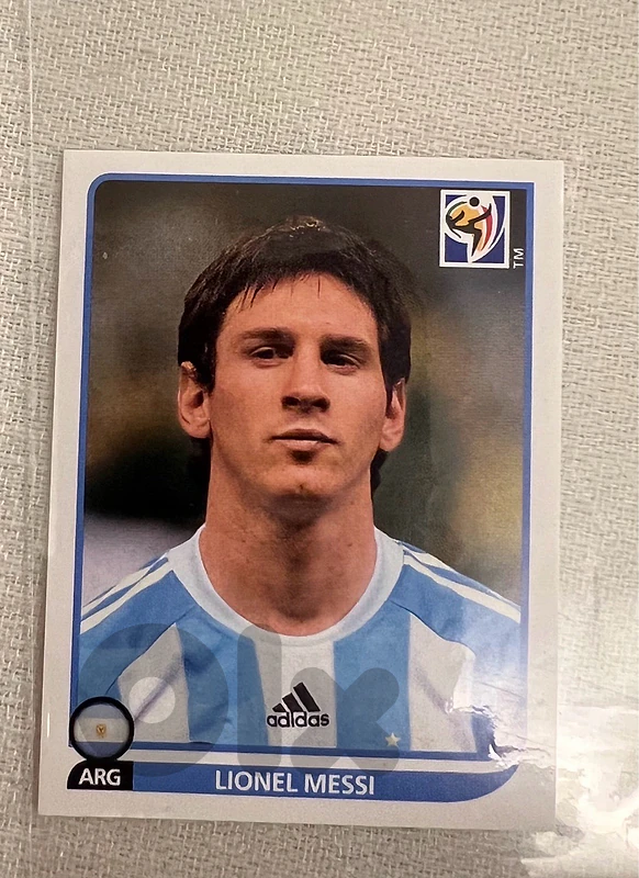 Messi World Cup 2010 Panini sticker Rare (without number)