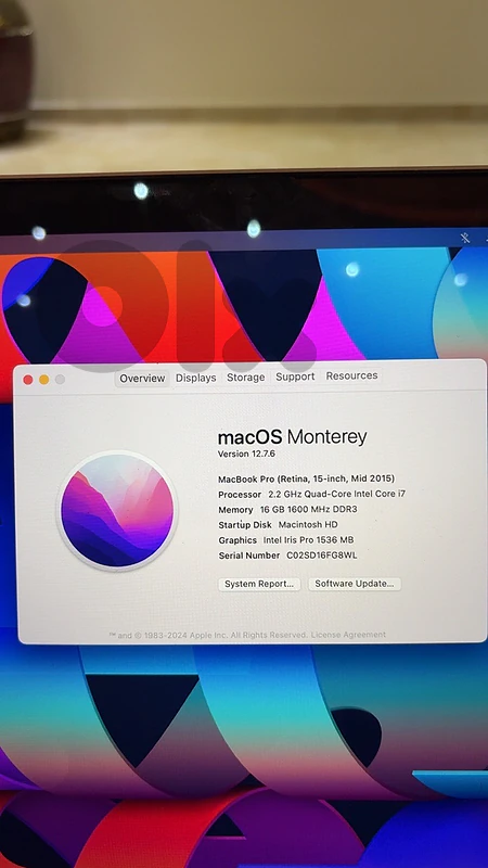 MacBook Pro 2015 – Good Condition