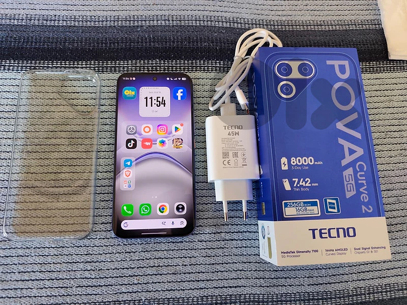 2 days Open Box TECNO POVA Curve 2-256/16GB-Battery/Frames Beast