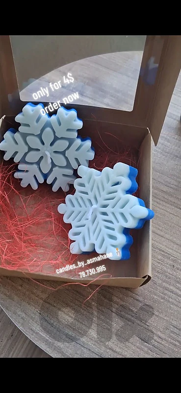 2 snow candle