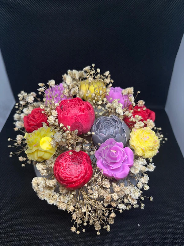 flower jar candle