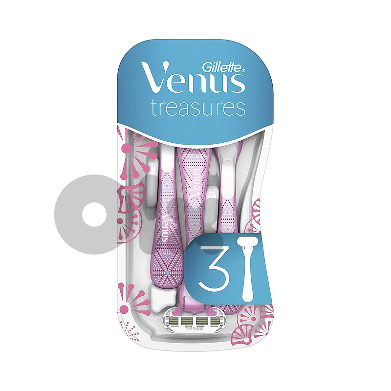 Gillette Venus Treasures Disposable Razors, 3 Pack