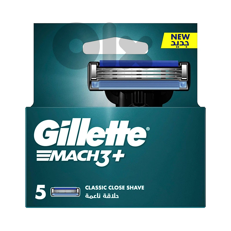 Gillette Mach3+ Refill Cartridges, 5 Pack
