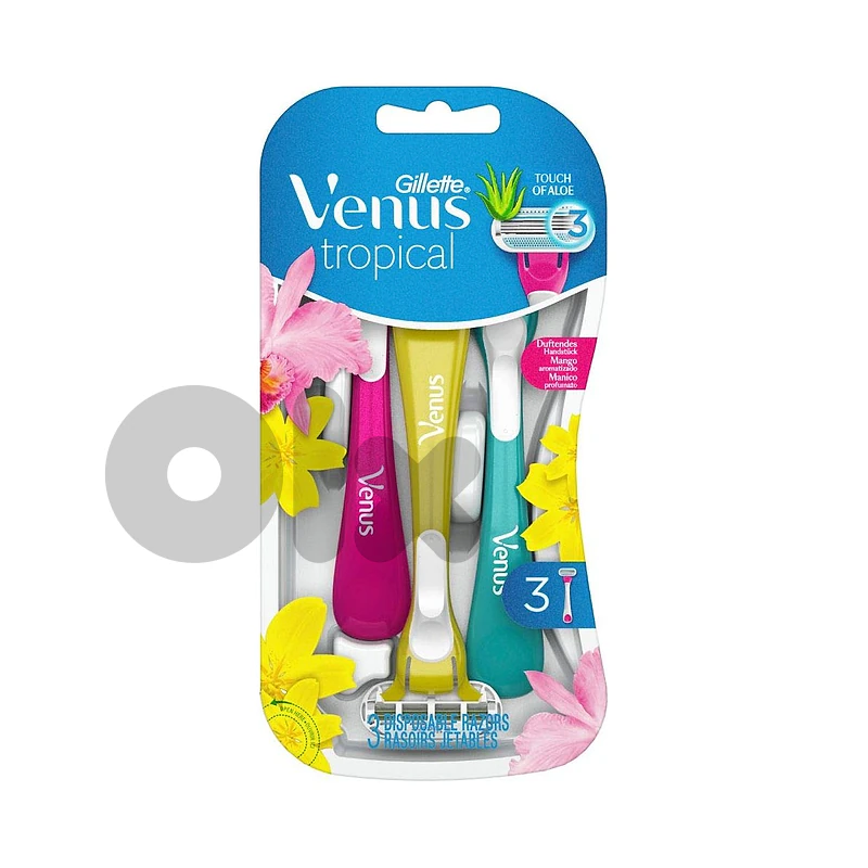 Gillette Venus Tropical Disposable Razors, 3 Pack