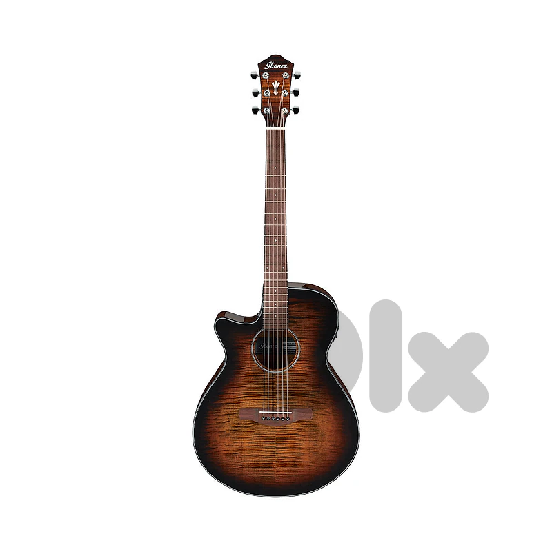 Ibanez AEG70L Left-Handed Electro-Acoustic Guitar – Tiger Burst High G