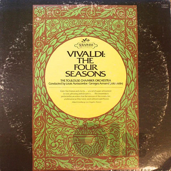 Vivaldi The Four Seasons Toulouse Chamber Orchestra & Auriacombe 12" V