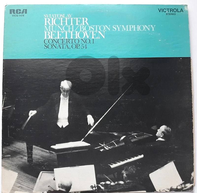 Beethoven Piano Concerto No. 1 & Sonata No. 22 Richter & Munch 12" Vin