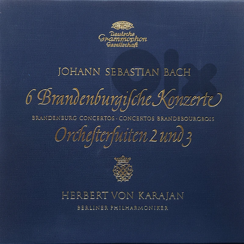 Bach 6 Brandenburg Concertos Karajan & Berlin Philharmonic 3×12" Vinyl