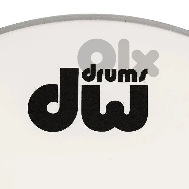 DW Bass Drum Logo Sticker, Black