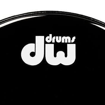 DW Bass Drum Logo Sticker, White