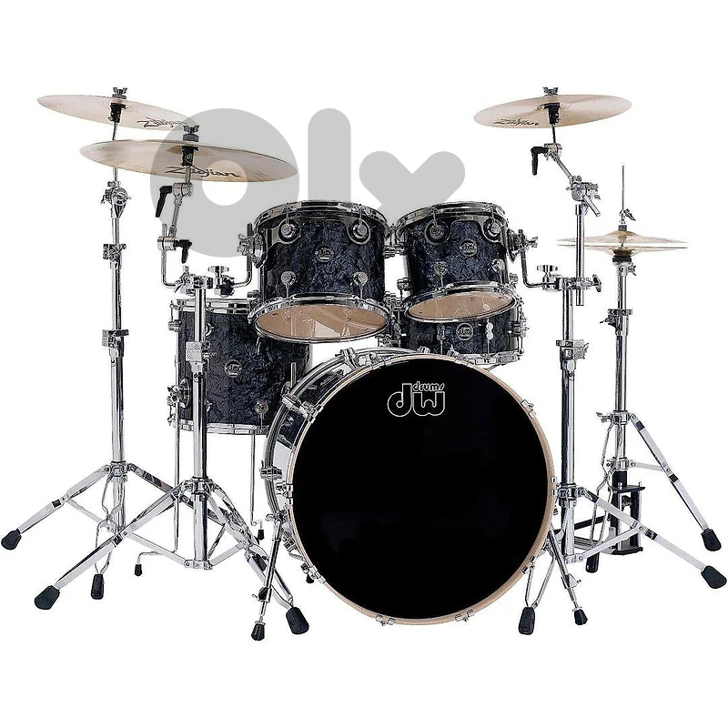 DW Performance Series Black Diamond Finish 5pcs. Shell Drum Set
