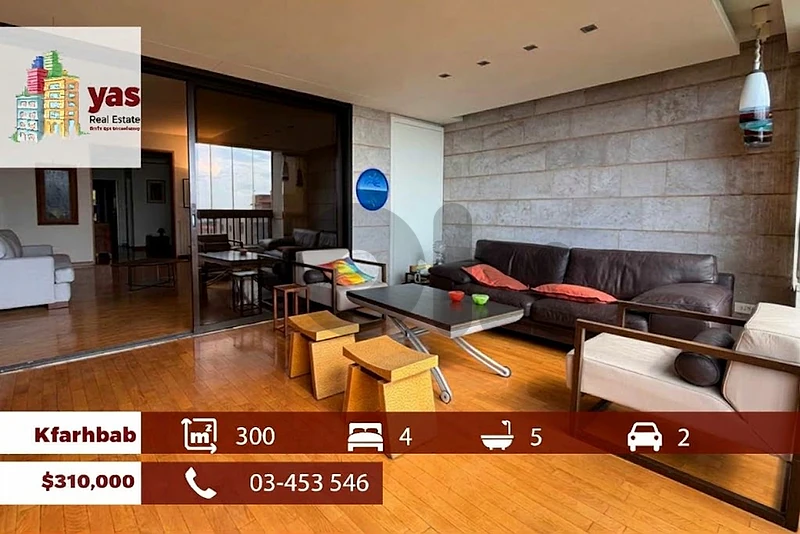 Kfarhbab 300m2 | Furnished | Panoramic Sea View | Calm Area | EH/IV