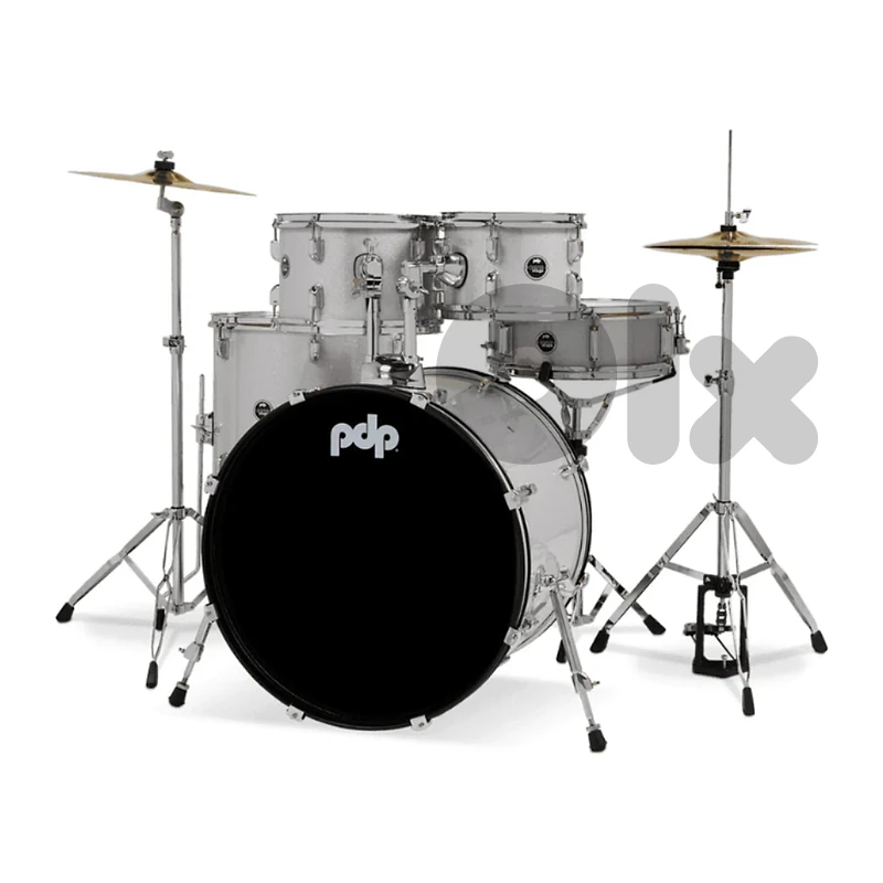 PDP CENTERstage 5-Piece Complete Drum Kit 22", Diamond White Sparkle (