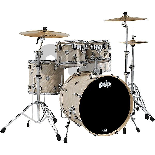 PDP Concept Maple 4-Piece Shell Pack 20", Twisted Ivory, Chrome Hardwa