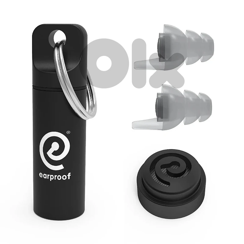 Earproof Pro Black Earplugs 20 dB with Container