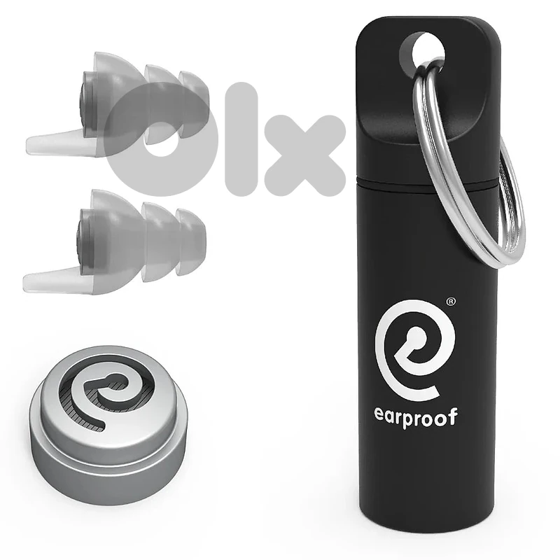 Earproof Pro Silver Earplugs 10 dB with Container