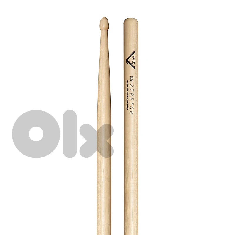 Vater 5A Stretch Drumsticks – American Hickory Wood Tip