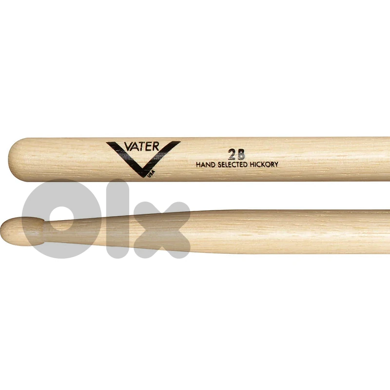 Vater 2B Wood Tip Drumsticks – American Hickory