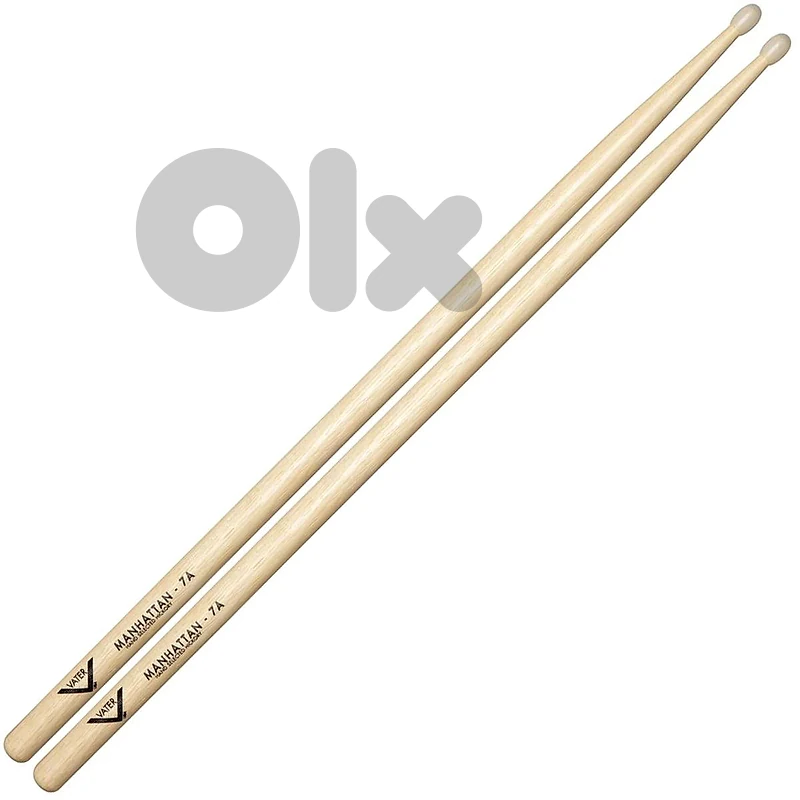 Vater Manhattan 7A Nylon Tip Drumsticks – American Hickory