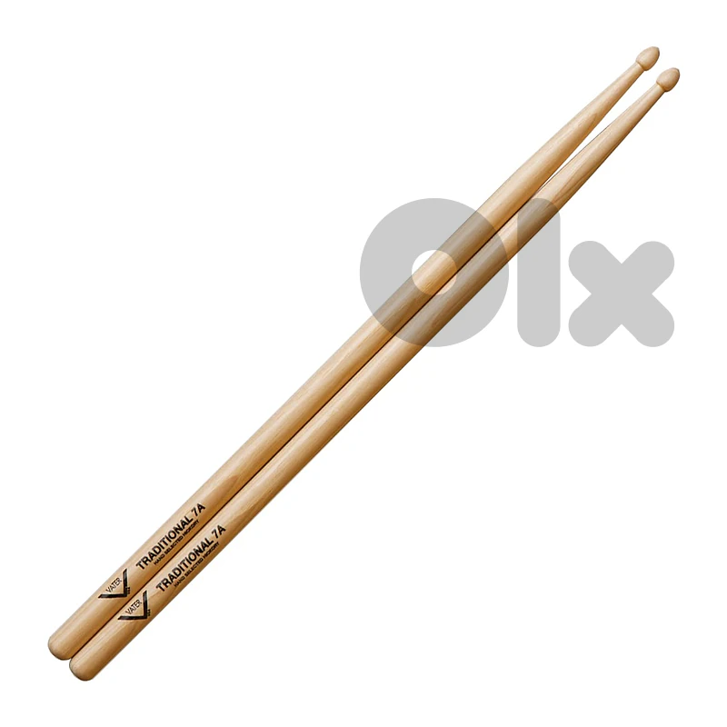 Vater Traditional 7A Wood Tip Drumsticks – American Hickory