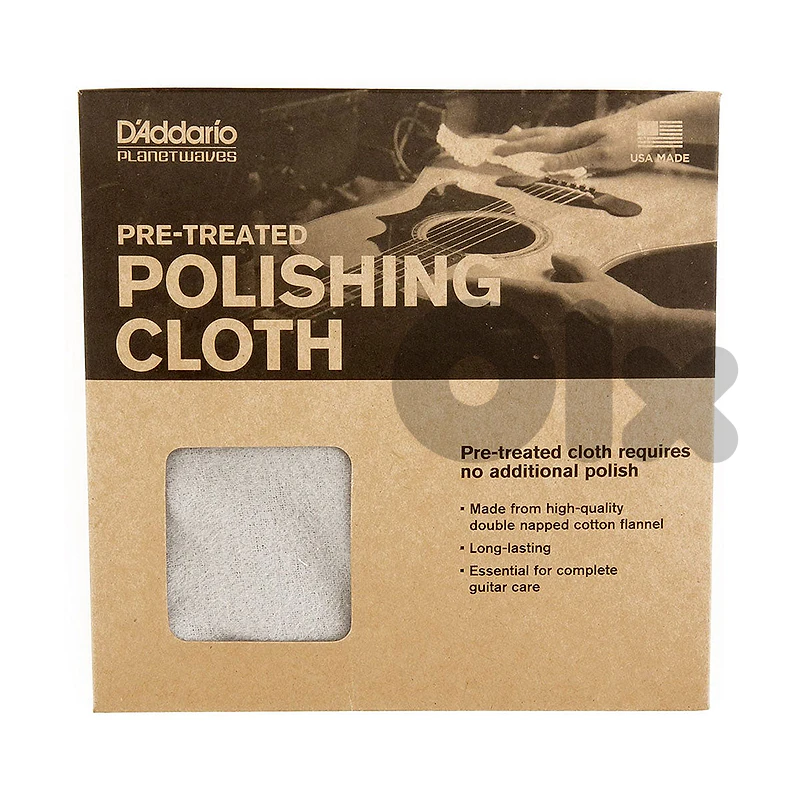 D’Addario PWPC1 Pre-Treated Napped Cotton polishing Cloth D’Addario PWPC1 Pre-Treated Napped Cotton polishing Cloth