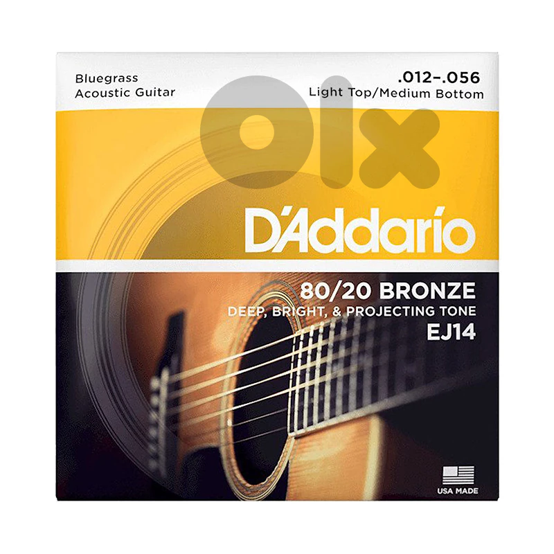 D’Addario EJ14 12-56 Light Top/Medium Bottom Acoustic Guitar Strings