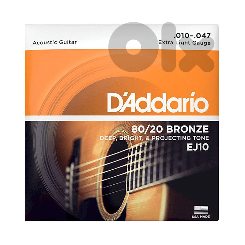 D’Addario EJ10 10-47 Extra Light Acoustic Guitar Strings