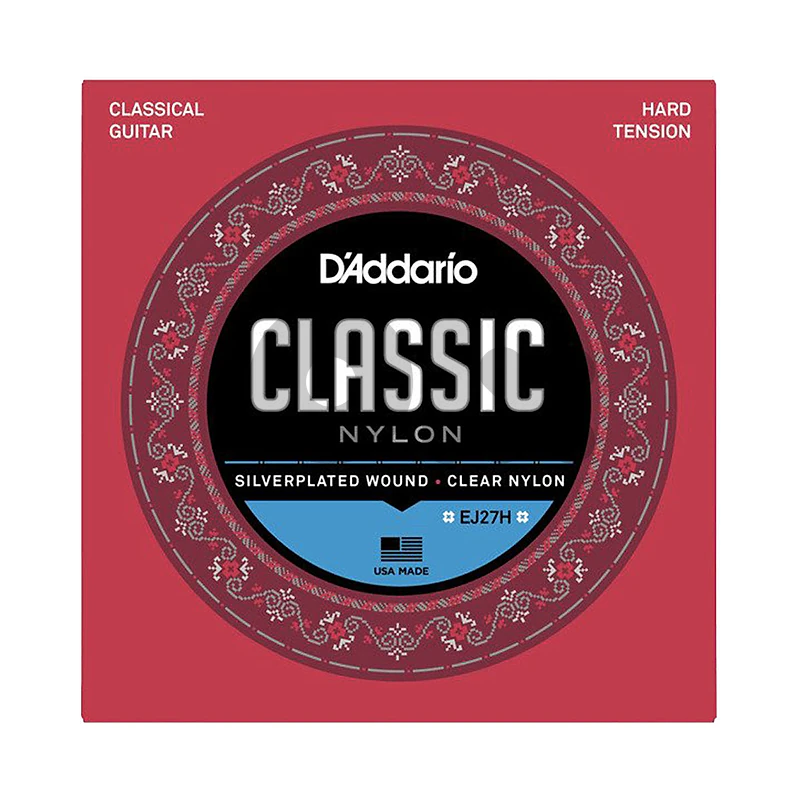 D'Addario Hard Tension Nylon Student Classical Strings EJ27H
