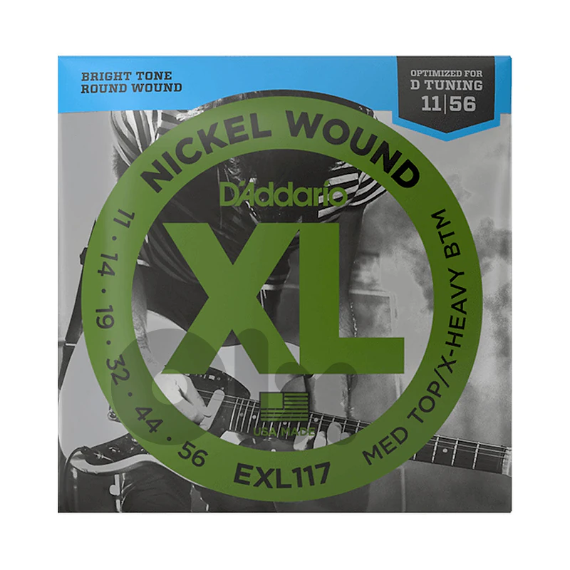 D’addario EXL117 11-56 Medium Top/Extra Heavy Bottom Electric Guitar S