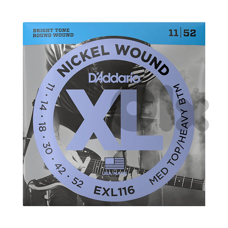 D’addario EXL116 11-52 Medium Top/Heavy Bottom Electric Guitar Strings