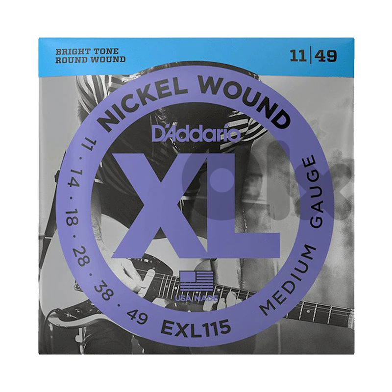 D’addario EXL115 11-49 Medium Electric Guitar Strings
