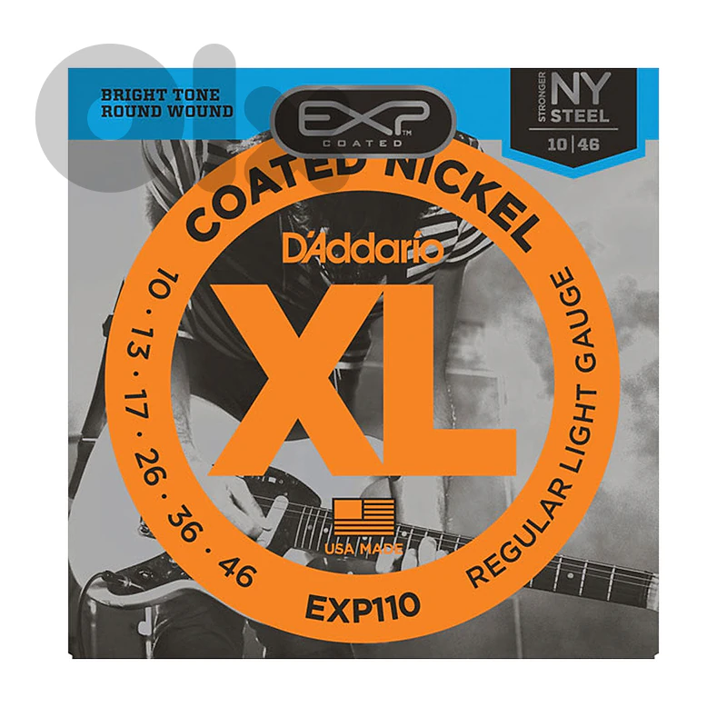 D’addario EXP110 10-46 Coated Regular Light Electric Guitar Strings